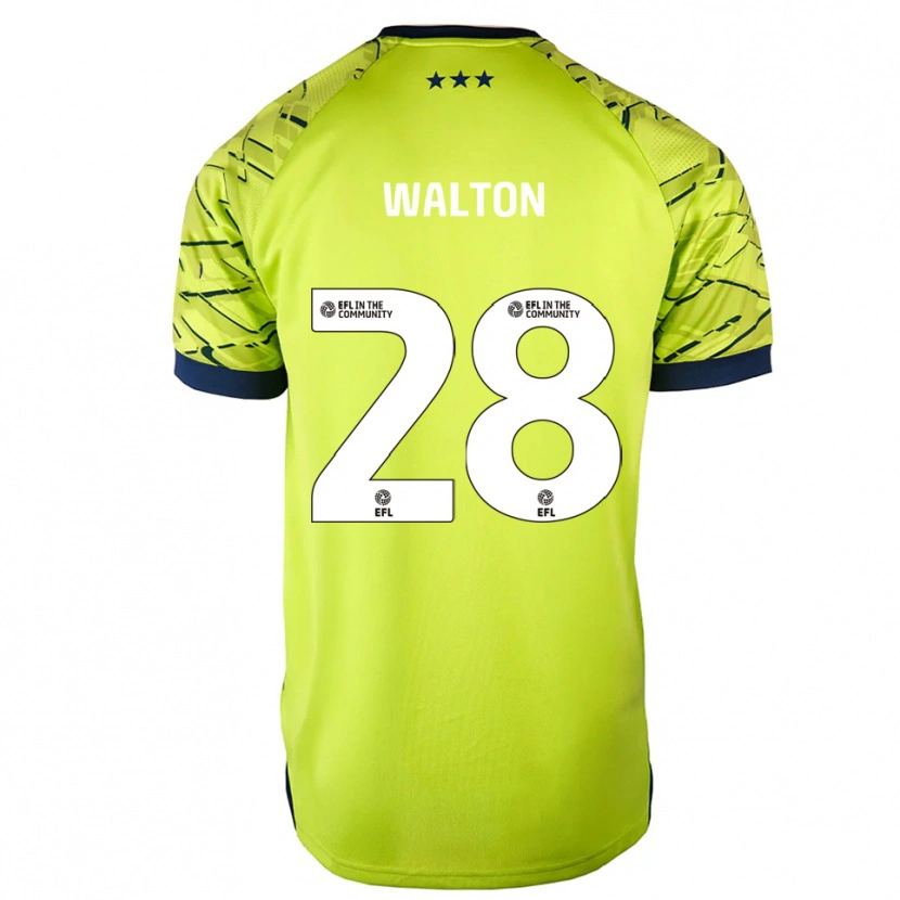 Danxen Børn Christian Walton #28 Grøn Gul Målmandstrøje 2025/26 Trøje T-shirt