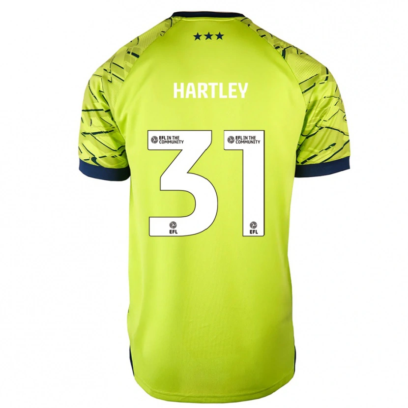 Danxen Børn Laura Hartley #31 Grøn Gul Målmandstrøje 2025/26 Trøje T-shirt