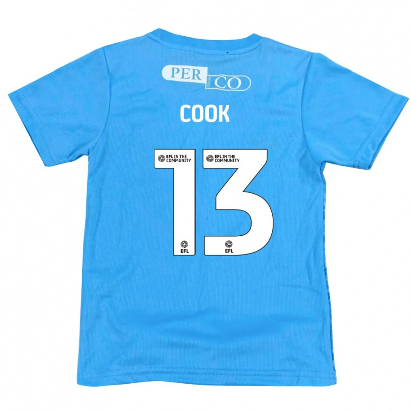 Danxen Børn Ruby Cook #13 Blå Hvid Målmandstrøje 2025/26 Trøje T-shirt