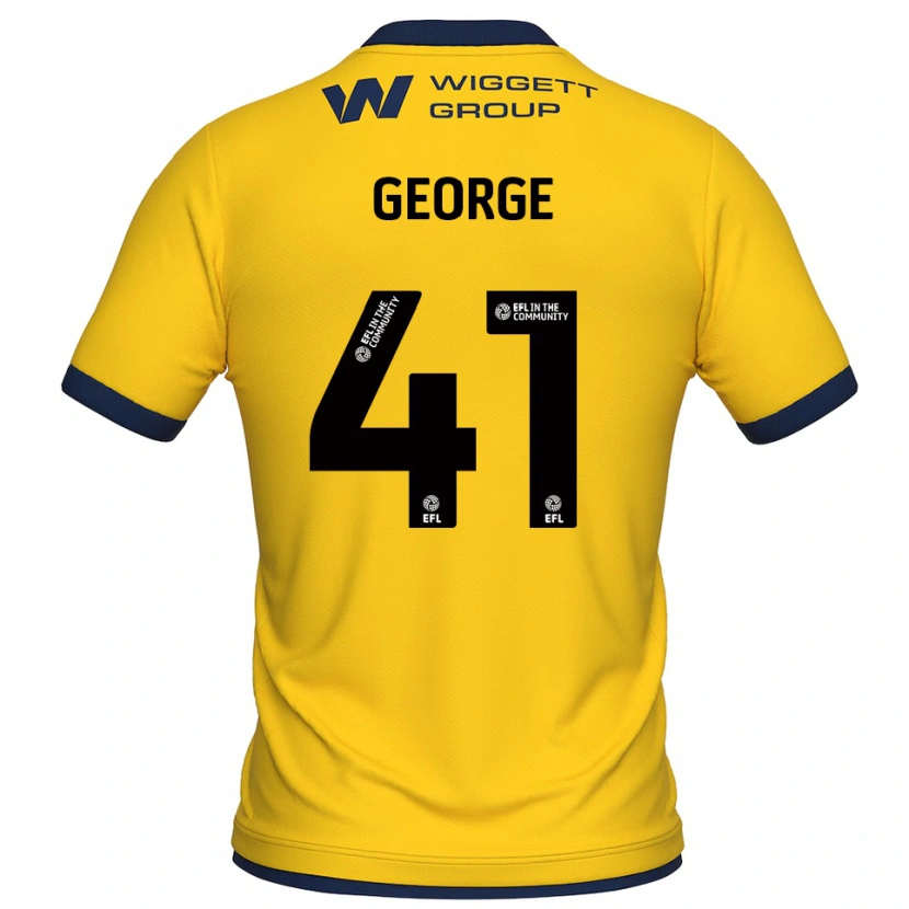 Danxen Børn George Evans #41 Gul Sort Målmandstrøje 2025/26 Trøje T-shirt