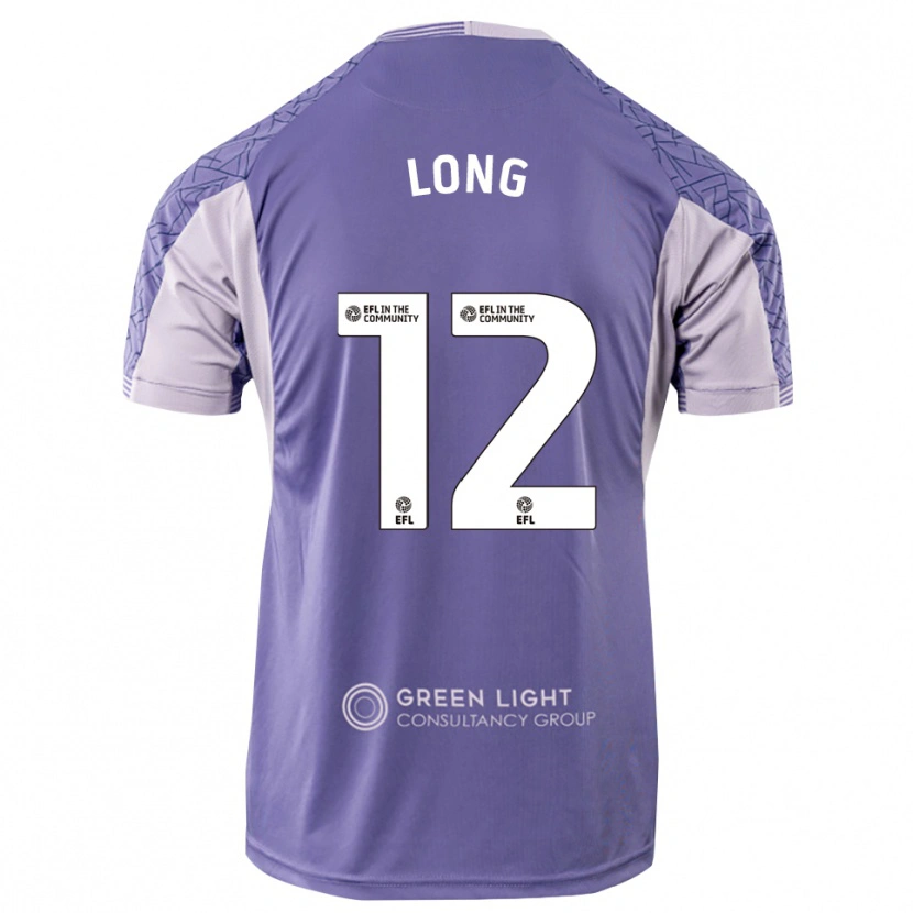 Danxen Børn George Long #12 Lys Lilla Målmandstrøje 2025/26 Trøje T-shirt