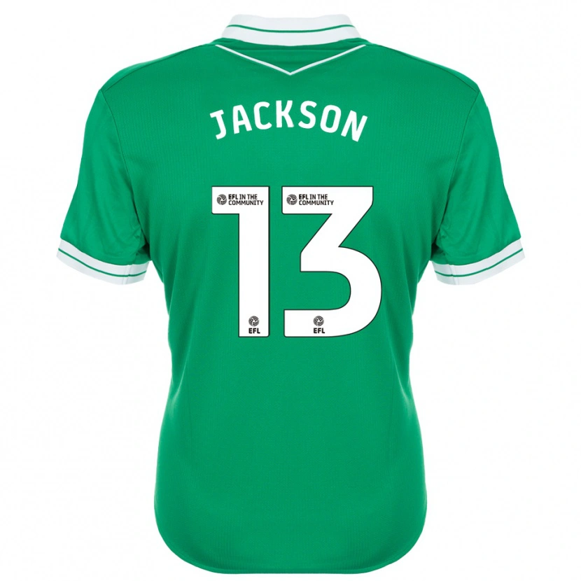 Danxen Børn Will Jackson #13 Grøn Hvid Målmandstrøje 2025/26 Trøje T-shirt