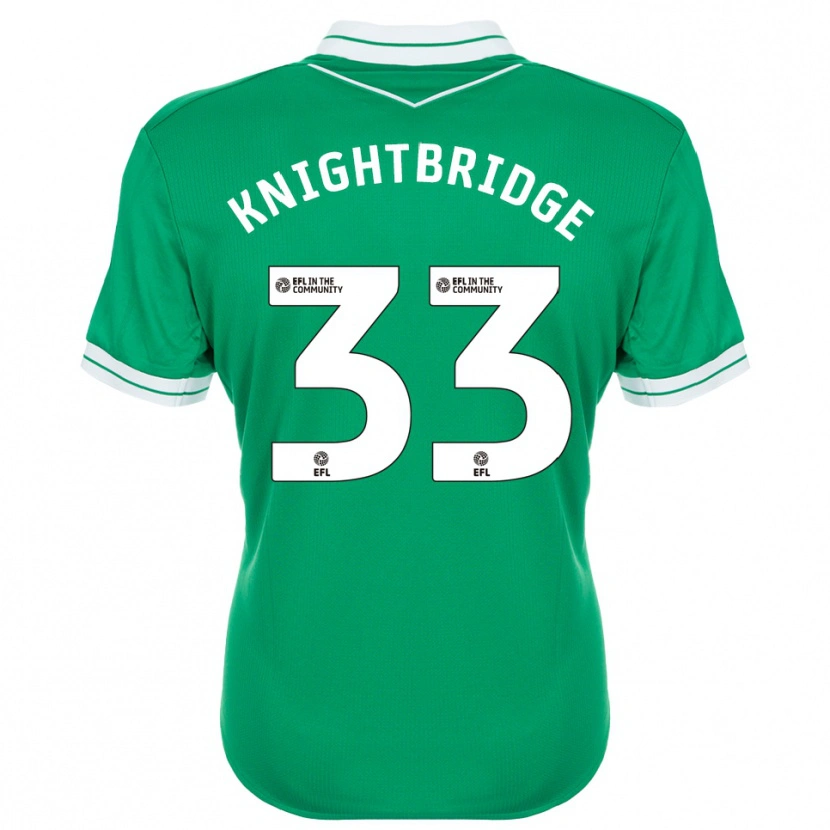 Danxen Børn Jacob Knightbridge #33 Grøn Hvid Målmandstrøje 2025/26 Trøje T-shirt