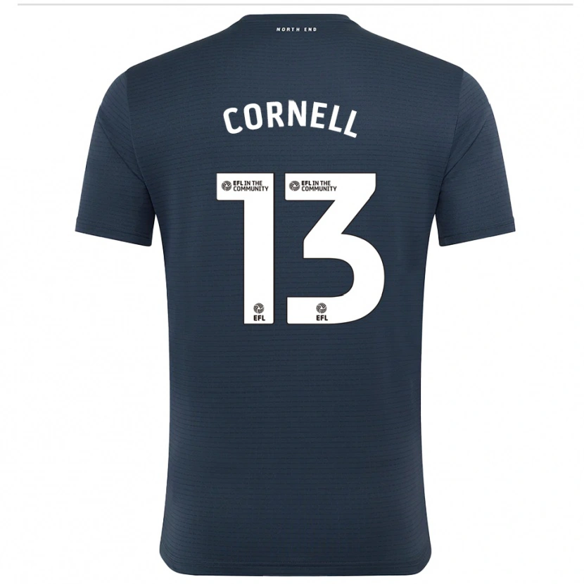Danxen Børn David Cornell #13 Sort Hvid Målmandstrøje 2025/26 Trøje T-shirt