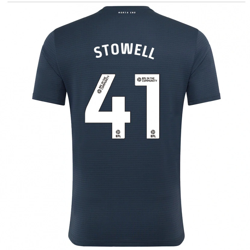 Danxen Børn Li-Bau Stowell #41 Sort Hvid Målmandstrøje 2025/26 Trøje T-shirt