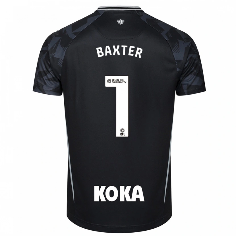 Danxen Børn Nathan Baxter #1 Sort Blå Målmandstrøje 2025/26 Trøje T-shirt