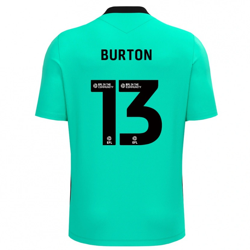 Danxen Børn Callum Burton #13 Medium Turkis Målmandstrøje 2025/26 Trøje T-shirt