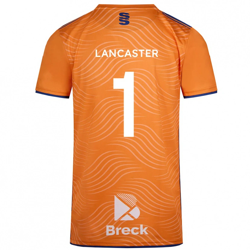 Danxen Børn Aaron Lancaster #1 Orange Sort Målmandstrøje 2025/26 Trøje T-shirt