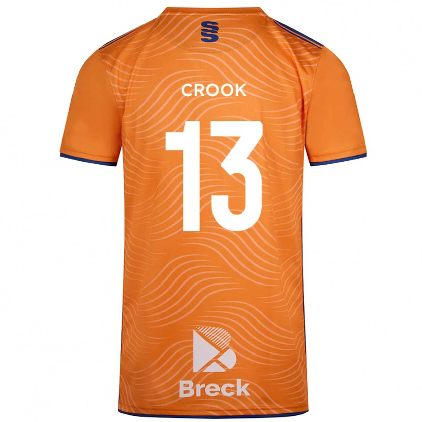 Danxen Børn Millie Crook #13 Orange Sort Målmandstrøje 2025/26 Trøje T-shirt