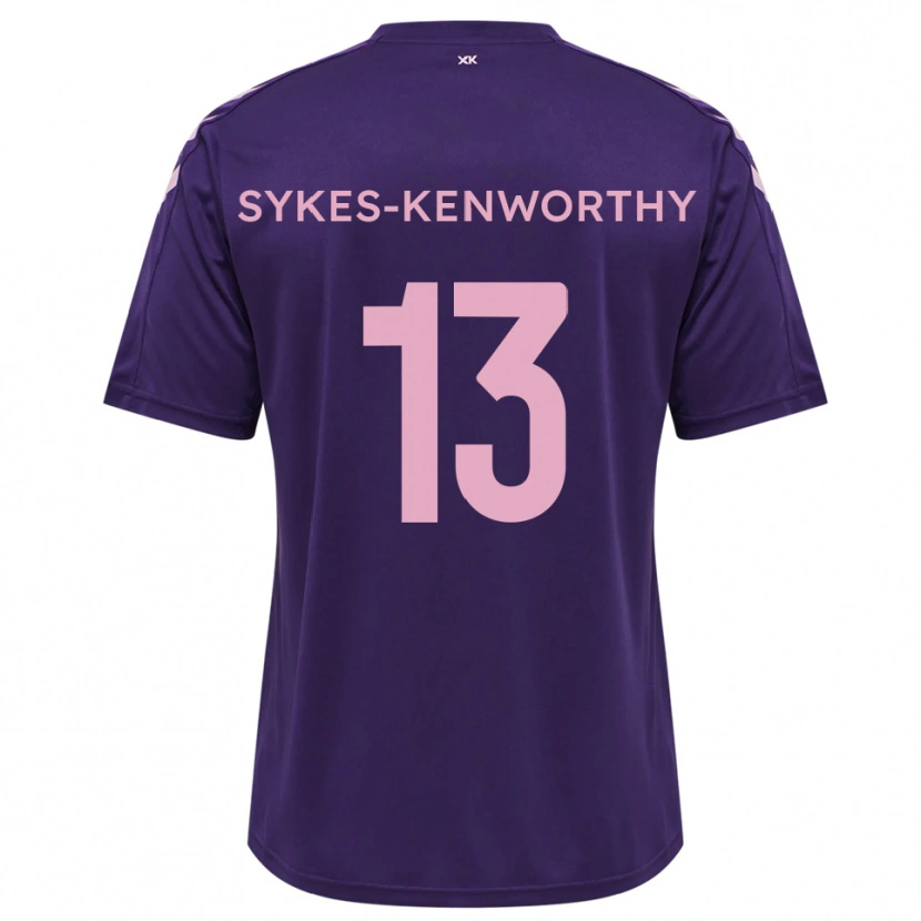 Danxen Børn George Sykes-Kenworthy #13 Lilla Pink Målmandstrøje 2025/26 Trøje T-shirt