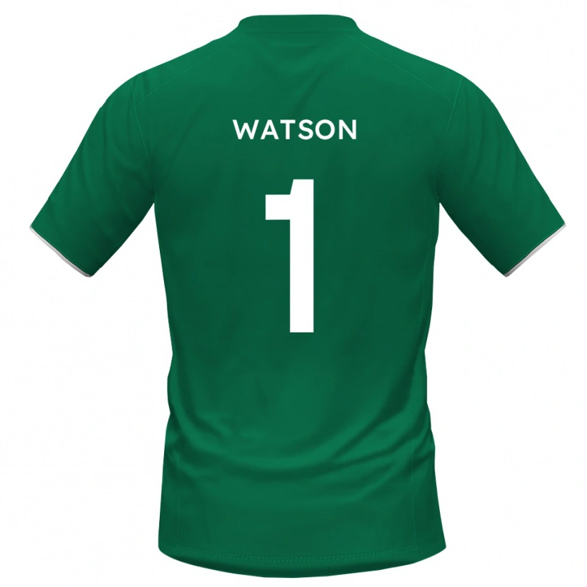 Danxen Børn Rory Watson #1 Grøn Hvid Målmandstrøje 2025/26 Trøje T-shirt