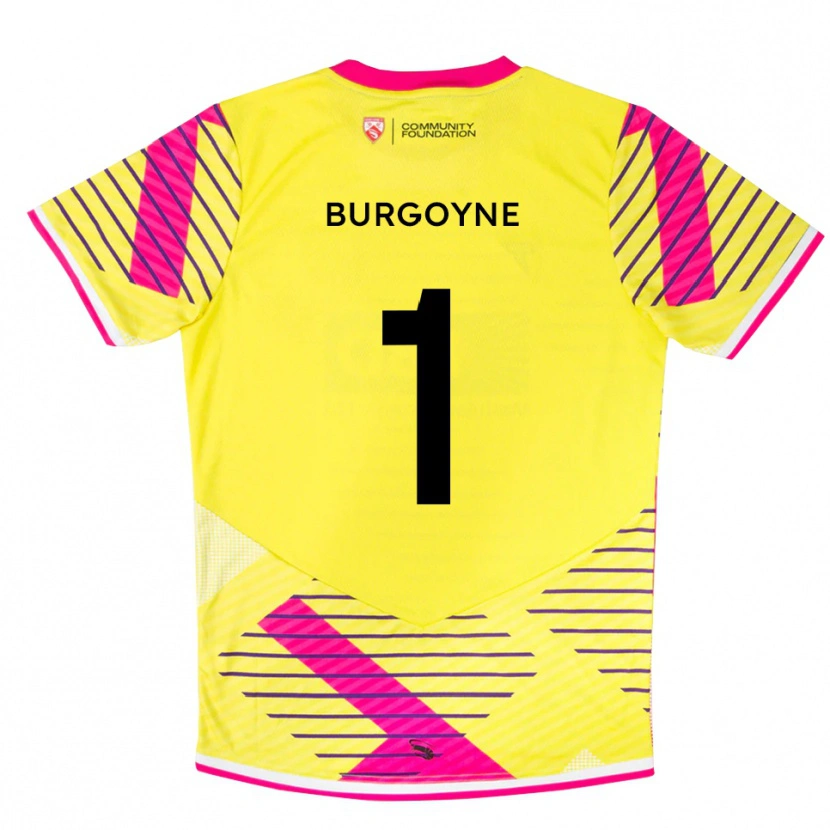 Danxen Børn Harry Burgoyne #1 Gul Pink Målmandstrøje 2025/26 Trøje T-shirt