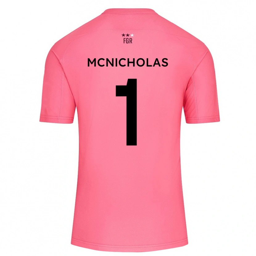 Danxen Børn Luke McNicholas #1 Kirsebærblomme Pink Målmandstrøje 2025/26 Trøje T-shirt