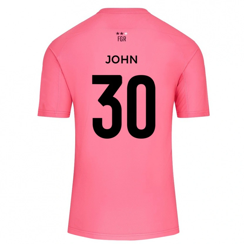 Danxen Børn Dylan John #30 Kirsebærblomme Pink Målmandstrøje 2025/26 Trøje T-shirt