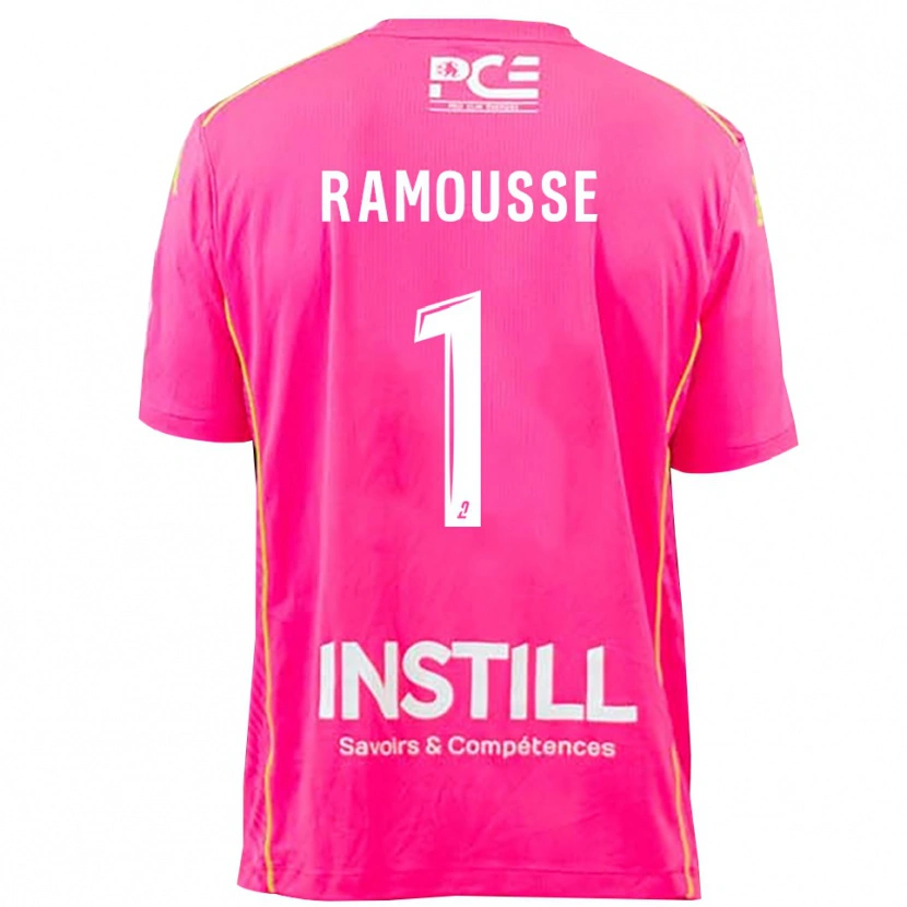 Danxen Børn Théo Ramousse #1 Magenta Målmandstrøje 2025/26 Trøje T-shirt