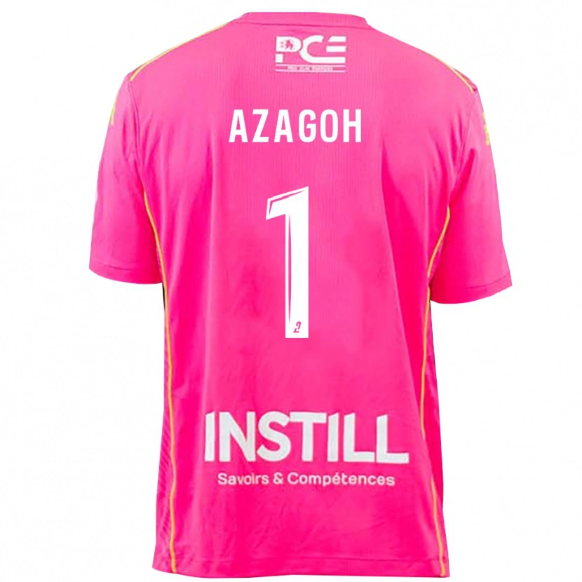Danxen Børn Yanis Azagoh #1 Magenta Målmandstrøje 2025/26 Trøje T-shirt