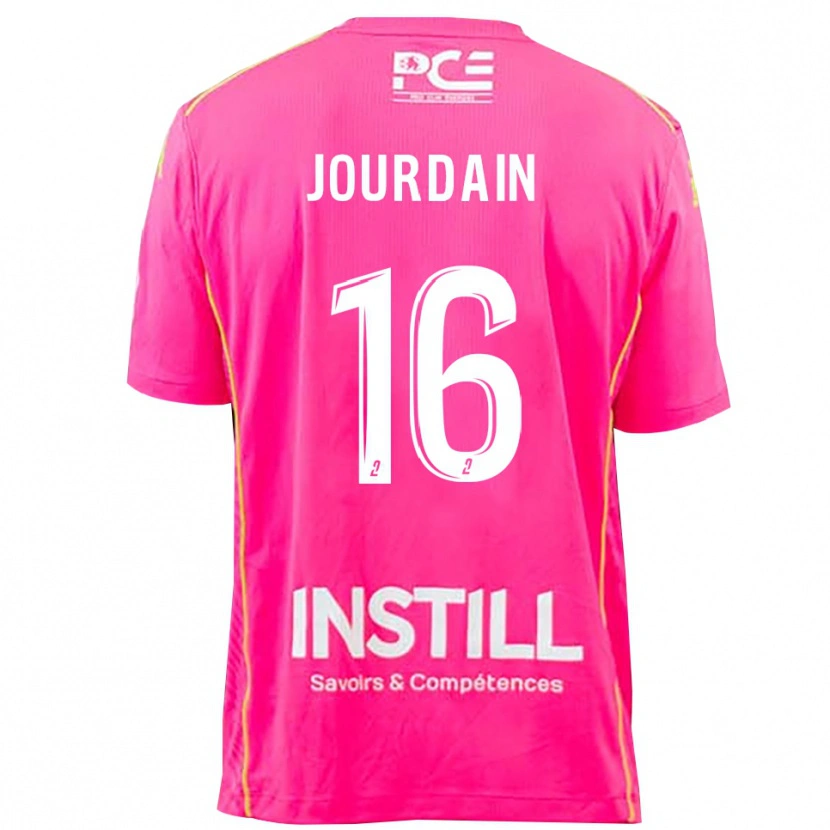 Danxen Børn Théo Jourdain #16 Magenta Målmandstrøje 2025/26 Trøje T-shirt
