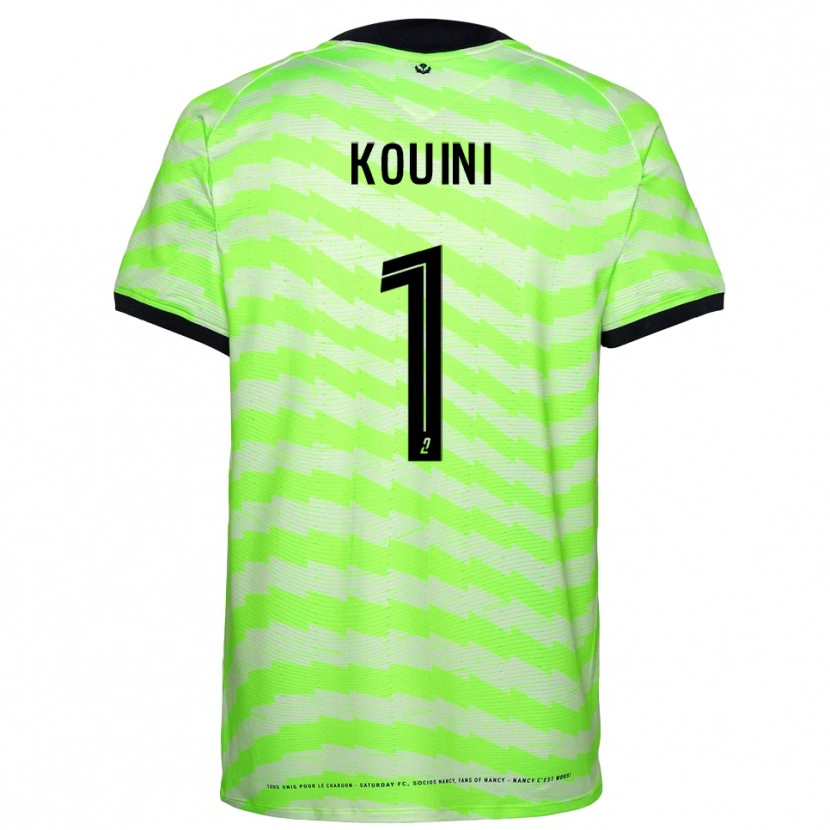 Danxen Børn Yanis Kouini #1 Neon Grøn Målmandstrøje 2025/26 Trøje T-shirt