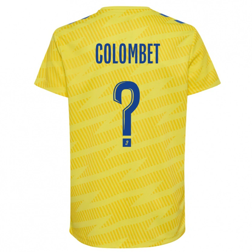 Danxen Børn Alexis Colombet #0 Gul Blå Målmandstrøje 2025/26 Trøje T-shirt