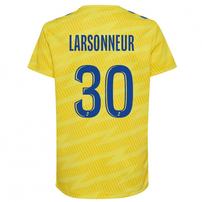 Danxen Børn Gautier Larsonneur #30 Gul Blå Målmandstrøje 2025/26 Trøje T-shirt