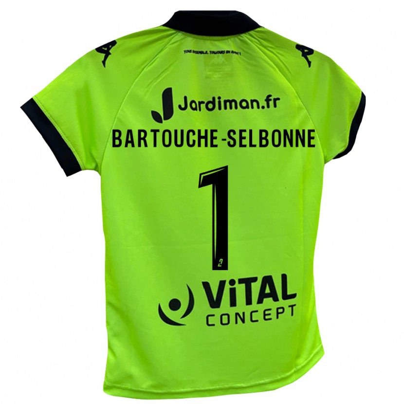 Danxen Børn Teddy Bartouche-Selbonne #1 Neon Grøn Målmandstrøje 2025/26 Trøje T-shirt