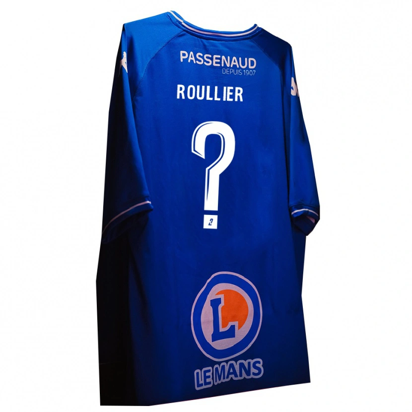 Danxen Børn Alec Roullier #0 Kongeblå Hvid Målmandstrøje 2025/26 Trøje T-shirt