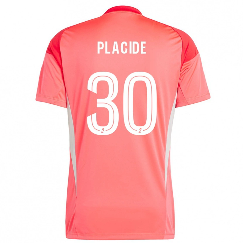 Danxen Børn Johny Placide #30 Orange Rød Hvid Målmandstrøje 2025/26 Trøje T-shirt