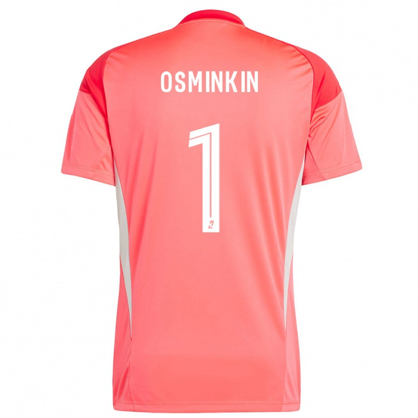 Danxen Børn Vitaliy Osminkin #1 Orange Rød Hvid Målmandstrøje 2025/26 Trøje T-shirt