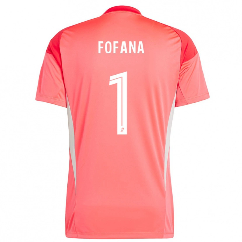 Danxen Børn Cheik Fofana #1 Orange Rød Hvid Målmandstrøje 2025/26 Trøje T-shirt
