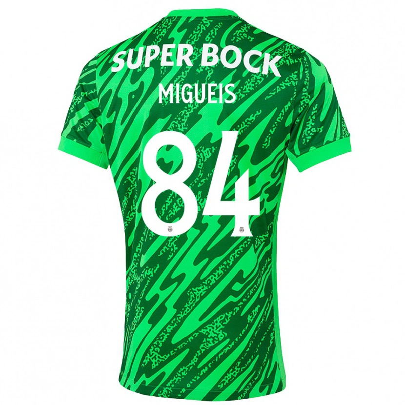 Danxen Børn Pedro Miguéis #84 Grøn Hvid Målmandstrøje 2025/26 Trøje T-shirt