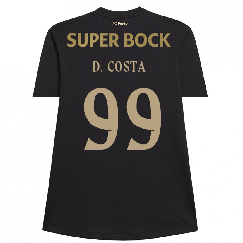 Danxen Børn Diogo Costa #99 Sort Brun Målmandstrøje 2025/26 Trøje T-shirt