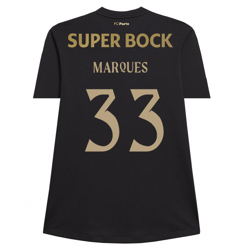 Danxen Børn Bárbara Marques #33 Sort Brun Målmandstrøje 2025/26 Trøje T-shirt