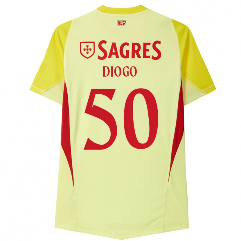 Danxen Børn Diogo Ferreira #50 Gul Rød Målmandstrøje 2025/26 Trøje T-shirt