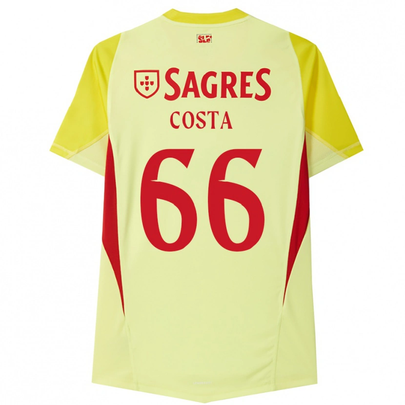Danxen Børn Rute Costa #66 Gul Rød Målmandstrøje 2025/26 Trøje T-shirt
