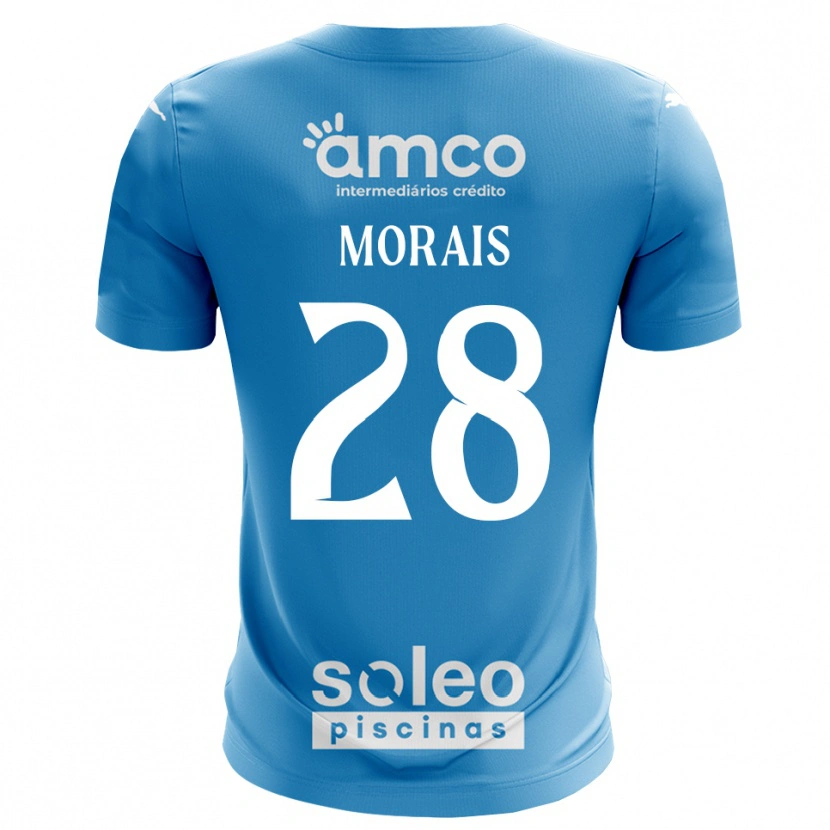 Danxen Børn Patrícia Morais #28 Blå Hvid Målmandstrøje 2025/26 Trøje T-shirt