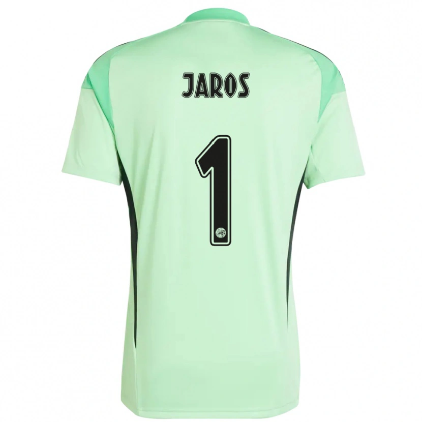 Danxen Børn Vitezslav Jaros #1 Lysegrøn Sort Målmandstrøje 2025/26 Trøje T-shirt