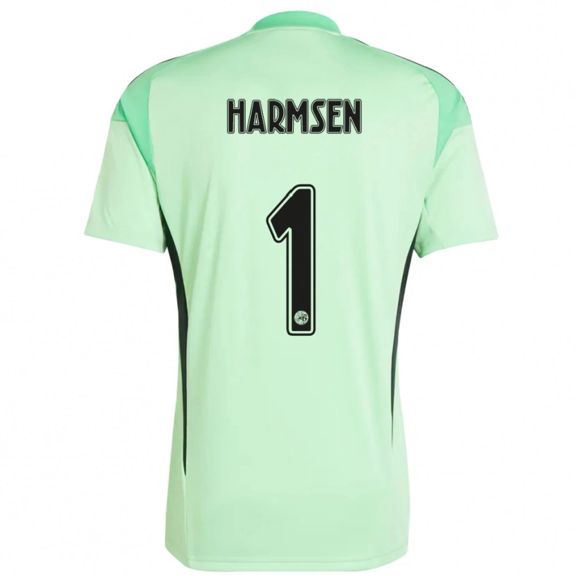 Danxen Børn Tymo Harmsen #1 Lysegrøn Sort Målmandstrøje 2025/26 Trøje T-shirt