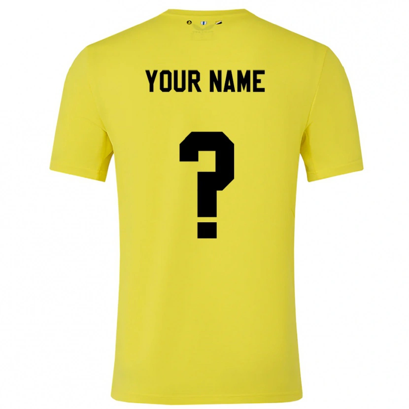 Danxen Børn FC Utrecht Gul Sort Målmandstrøje 2025/26 Trøje T-shirt