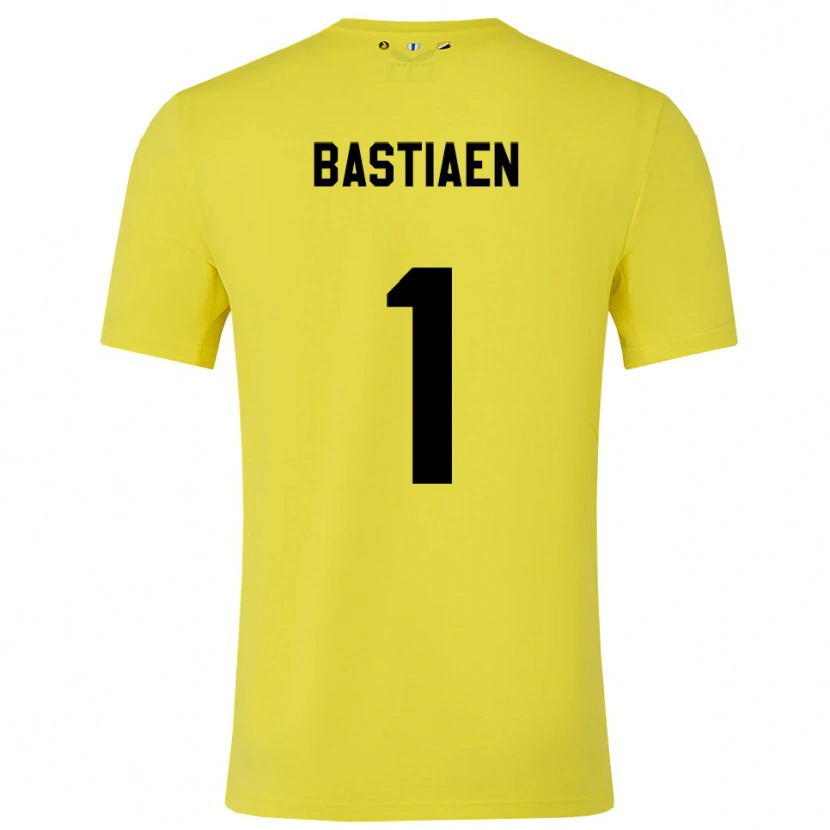 Danxen Børn Femke Bastiaen #1 Gul Sort Målmandstrøje 2025/26 Trøje T-shirt