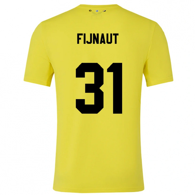 Danxen Børn Lucas Fijnaut #31 Gul Sort Målmandstrøje 2025/26 Trøje T-shirt