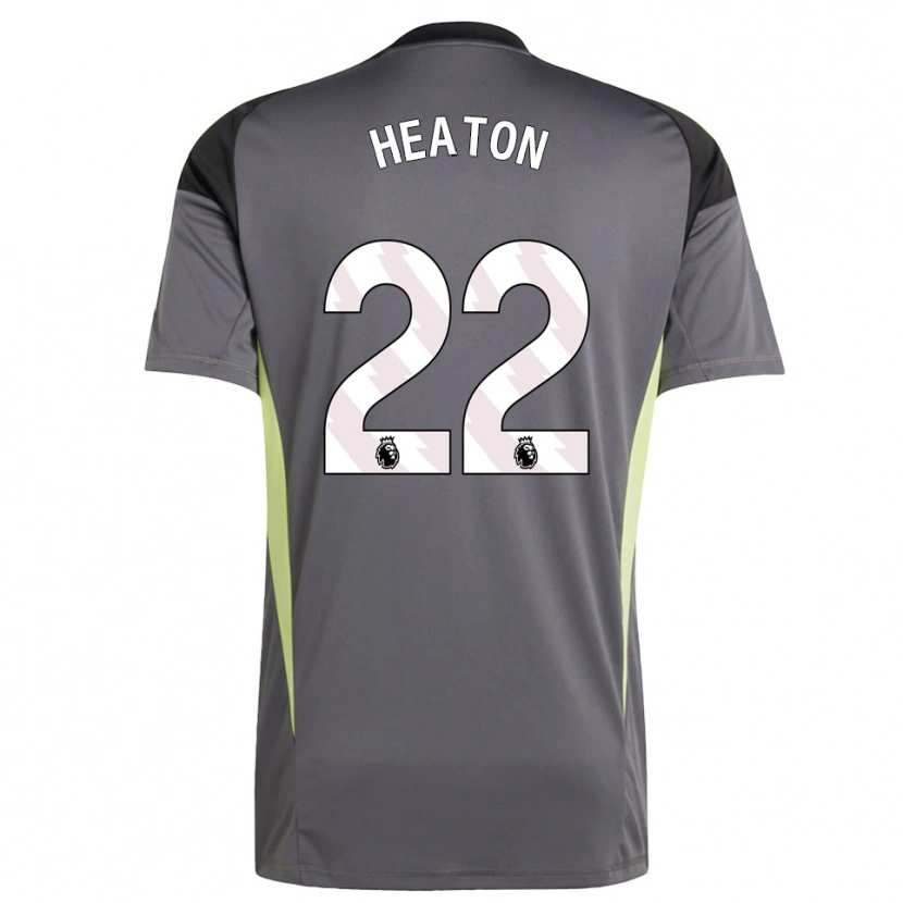 Danxen Børn Tom Heaton #22 Mørkegrå Hvid Målmandstrøje 2025/26 Trøje T-shirt