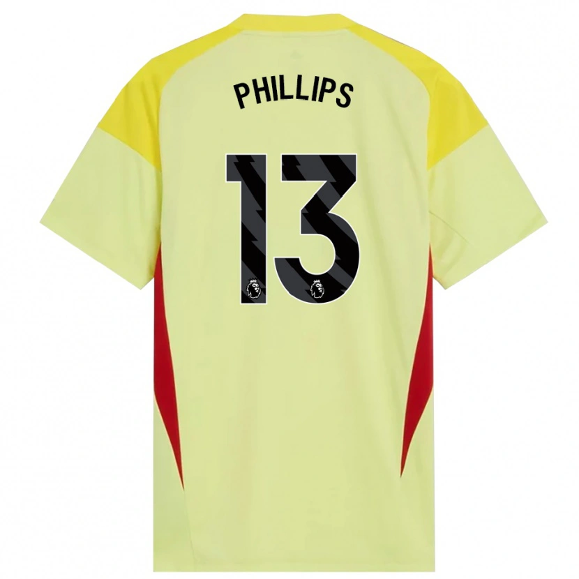 Danxen Børn Charlie Phillips #13 Gul Rød Sort Målmandstrøje 2025/26 Trøje T-shirt