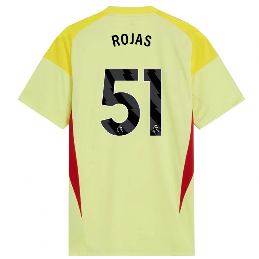 Danxen Børn Alexéi Rojas #51 Gul Rød Sort Målmandstrøje 2025/26 Trøje T-shirt