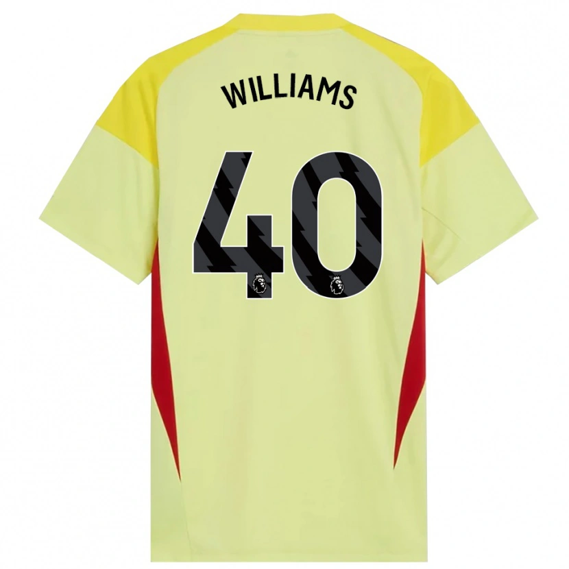 Danxen Børn Naomi Williams #40 Gul Rød Sort Målmandstrøje 2025/26 Trøje T-shirt