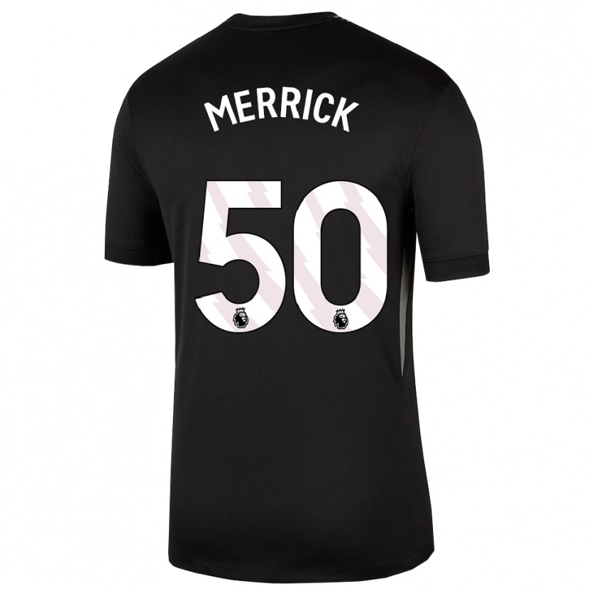 Danxen Børn Max Merrick #50 Sort Hvid Målmandstrøje 2025/26 Trøje T-shirt