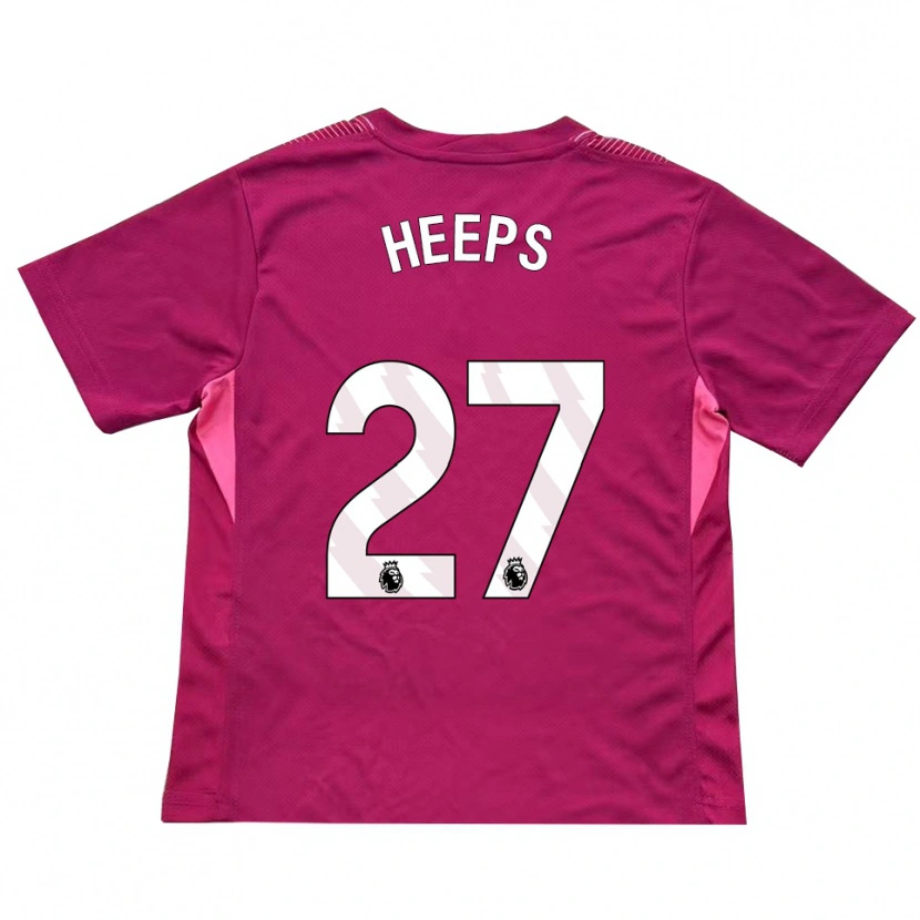Danxen Børn Eleanor Heeps #27 Rose Hvid Målmandstrøje 2025/26 Trøje T-shirt