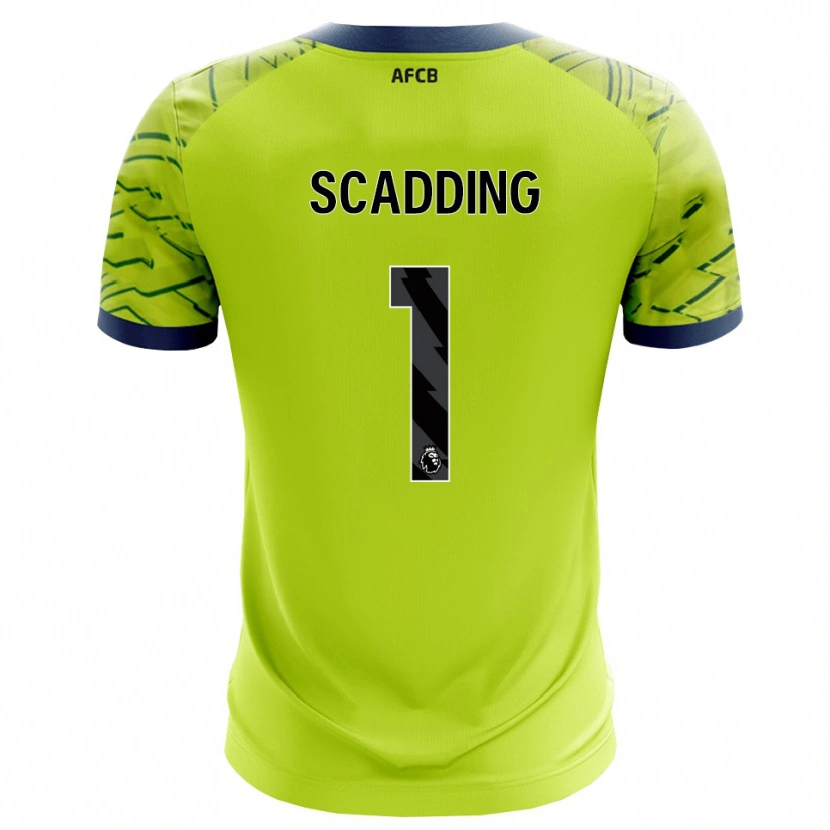 Danxen Børn Katie Scadding #1 Grøn Gul Målmandstrøje 2025/26 Trøje T-shirt