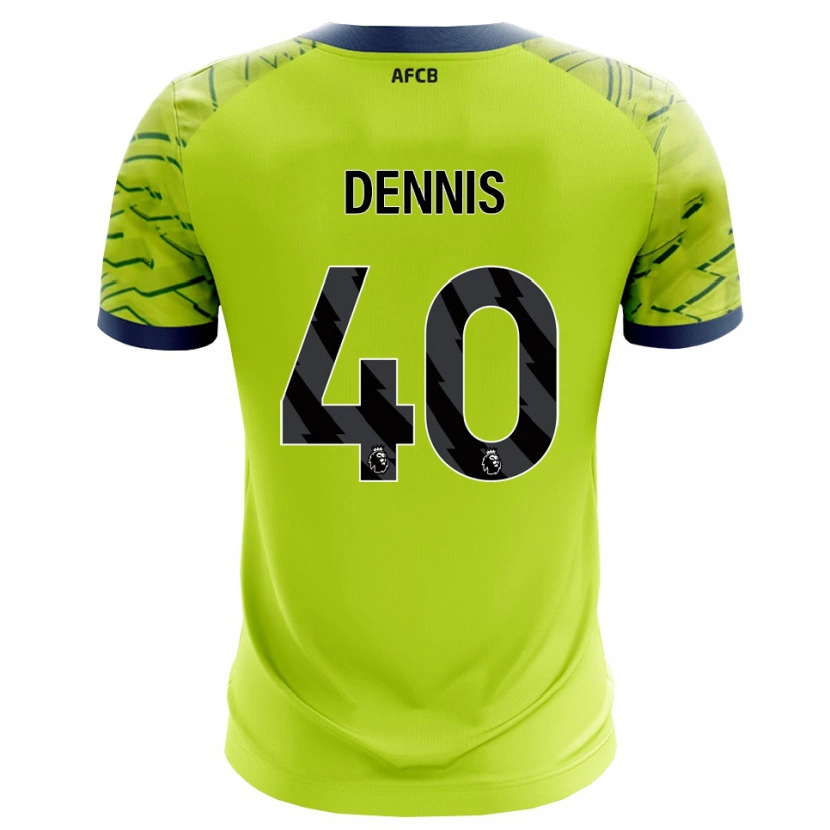 Danxen Børn Will Dennis #40 Grøn Gul Målmandstrøje 2025/26 Trøje T-shirt