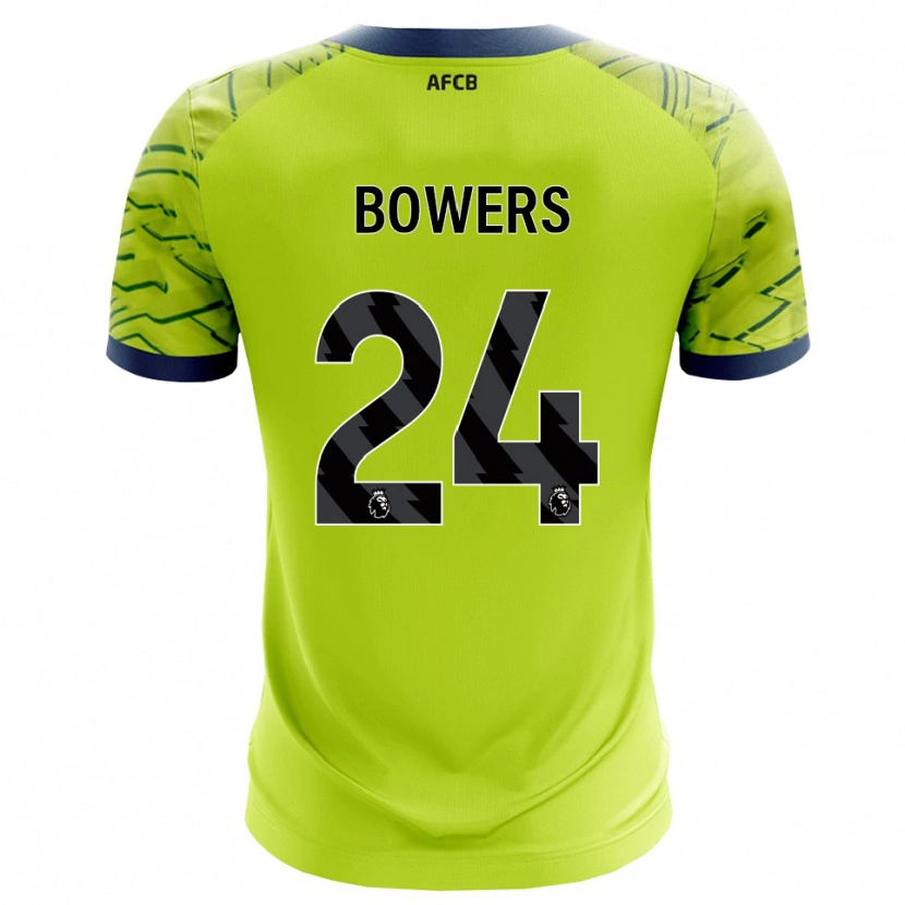 Danxen Børn Kelci Bowers #24 Grøn Gul Målmandstrøje 2025/26 Trøje T-shirt