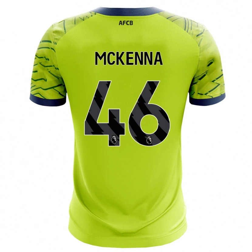 Danxen Børn Callan McKenna #46 Grøn Gul Målmandstrøje 2025/26 Trøje T-shirt